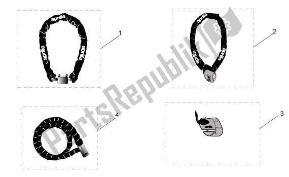 All parts for the Diefstalbeveiligen of the Aprilia Scarabeo 4T Restyling 29 100 2006 - 2007