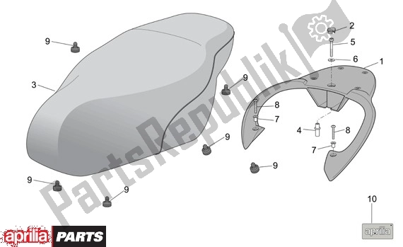 Todas las partes para Zit de Aprilia Scarabeo 4T Restyling 29 100 2006 - 2007