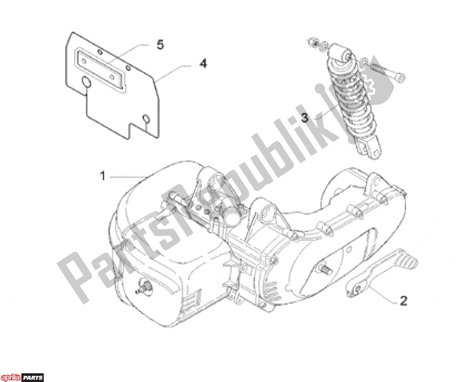 Todas las partes para Engine de Aprilia Scarabeo 507 1993 - 1997