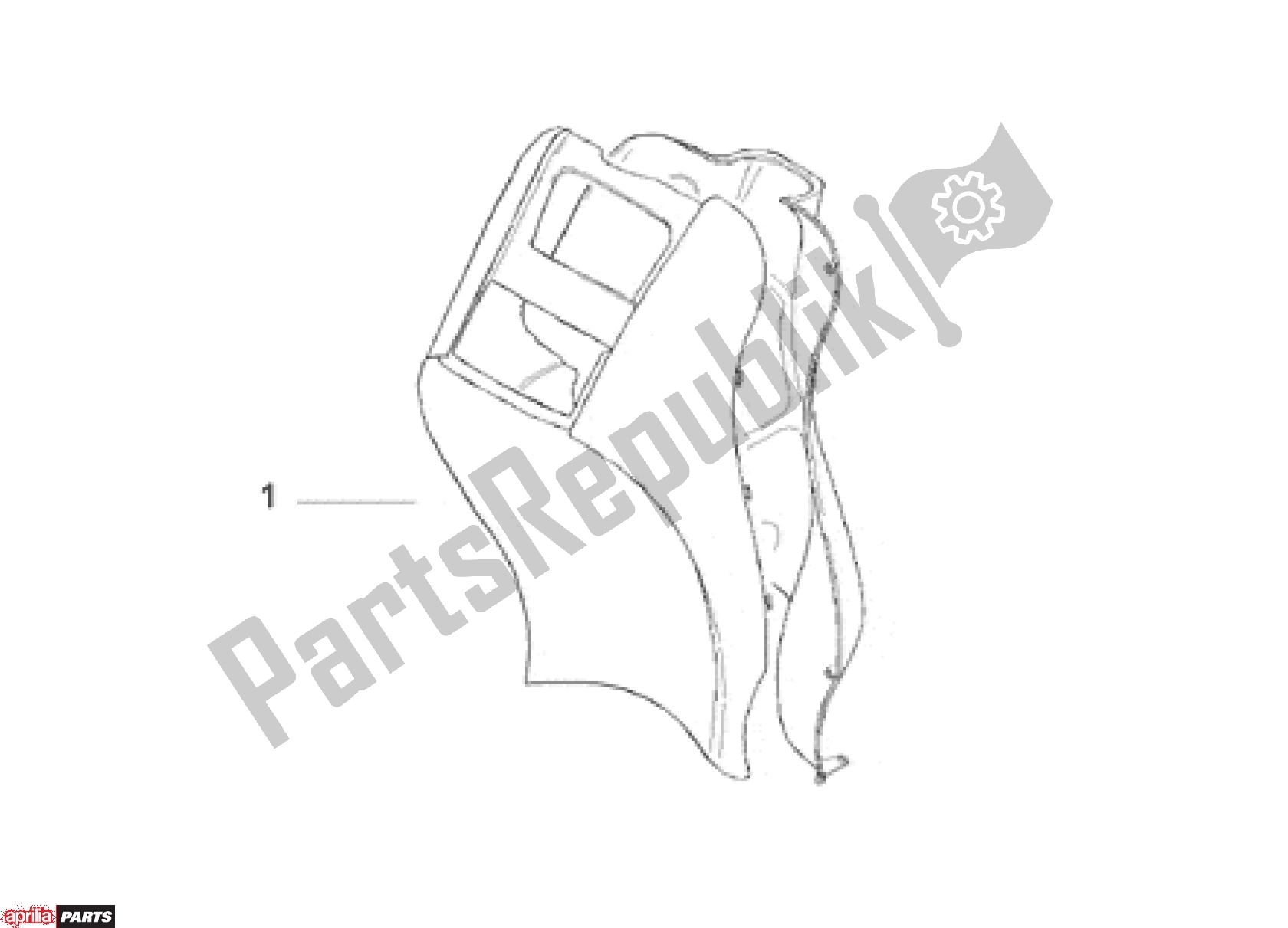 Alle Teile für das Front Shield I des Aprilia Scarabeo 507 1993 - 1997