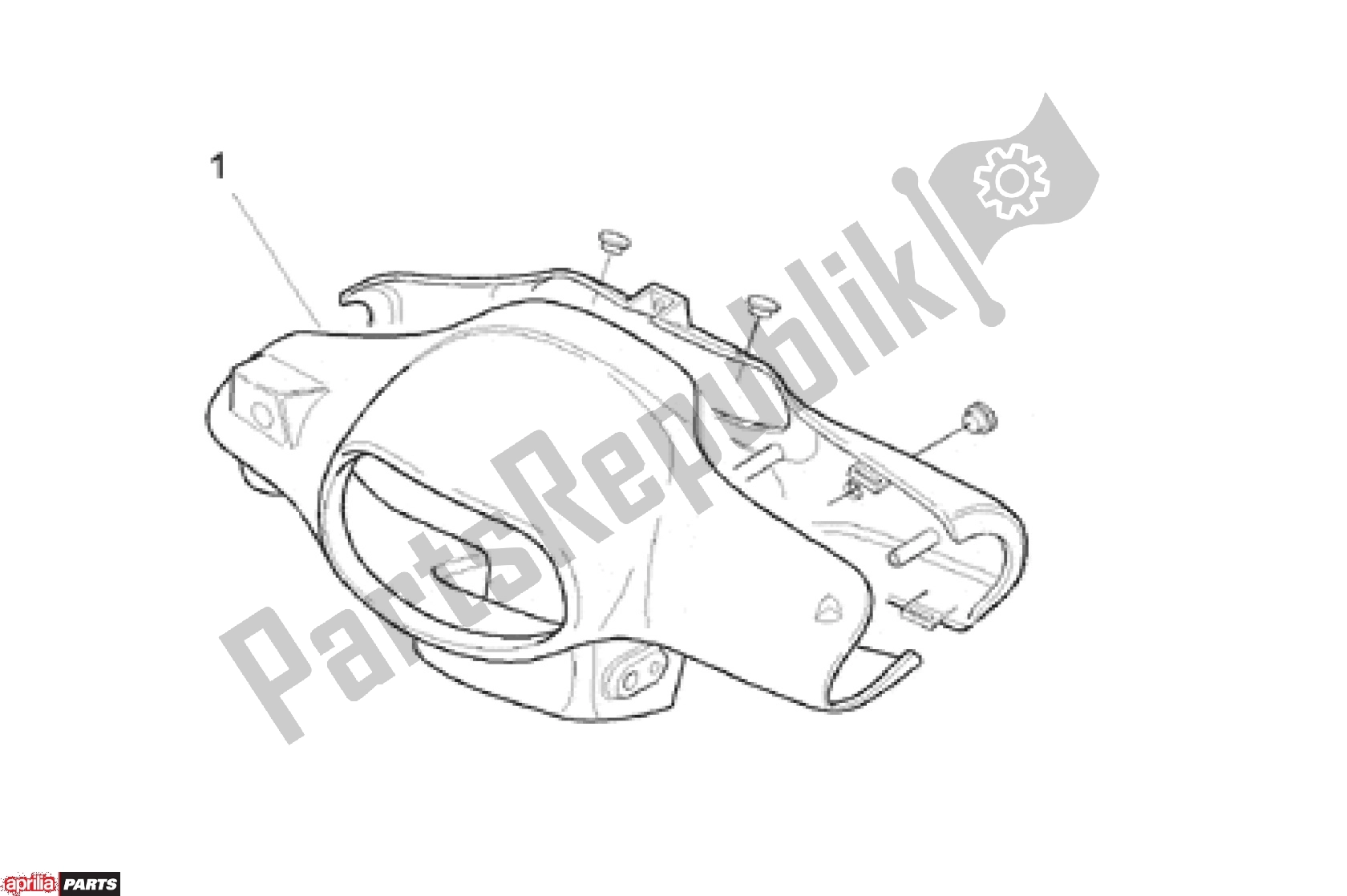 Alle onderdelen voor de Steer Cowl Ii van de Aprilia Scarabeo 507 1993 - 1997