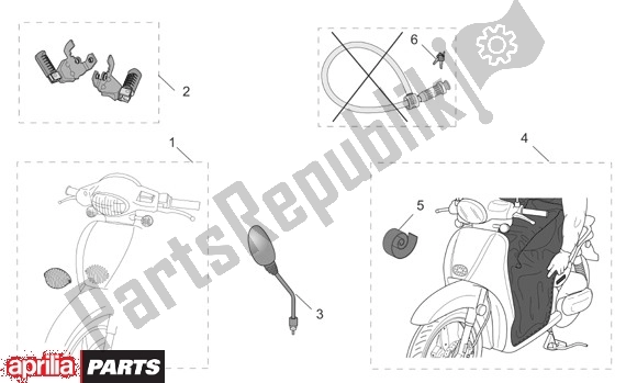 All parts for the Algemeen of the Aprilia Scarabeo 7 50 1998
