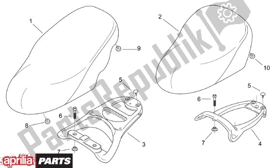 All parts for the Zit of the Aprilia Scarabeo 7 50 1998
