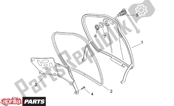 All parts for the Bagagevakklap of the Aprilia Scarabeo 8 50 1999
