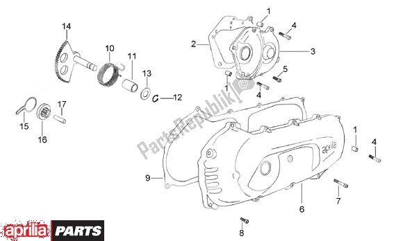 Toutes les pièces pour le Behuizingsdeksel du Aprilia Scarabeo 8 50 1999