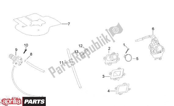 All parts for the Carburateur Oliepomp of the Aprilia Scarabeo 8 50 1999