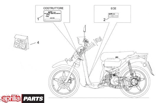 Toutes les pièces pour le Decors du Aprilia Scarabeo 8 50 1999