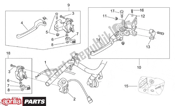 Toutes les pièces pour le Schakelingen Links du Aprilia Scarabeo 8 50 1999