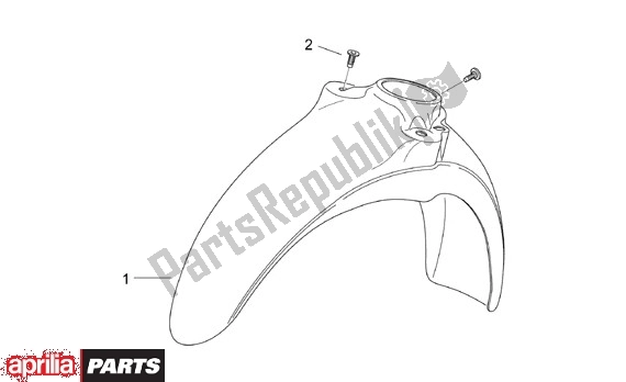 All parts for the Fender of the Aprilia Scarabeo 8 50 1999