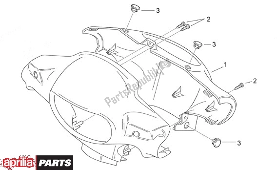 Todas las partes para Stuurafdekking Achter de Aprilia Scarabeo 8 50 1999