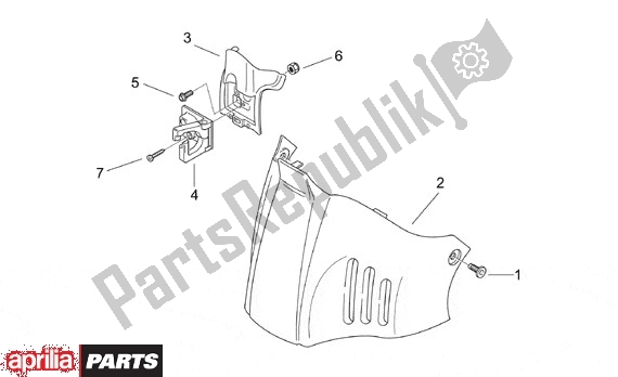 All parts for the Verkleding of the Aprilia Scarabeo 8 50 1999