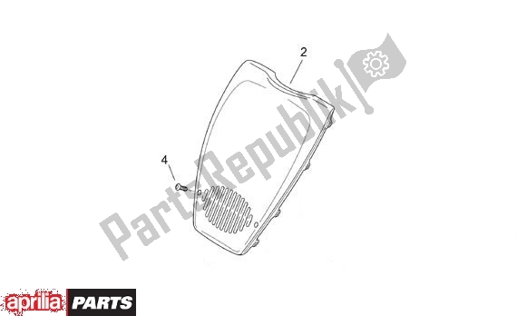 Toutes les pièces pour le Voorschermafdekkingen du Aprilia Scarabeo 8 50 1999