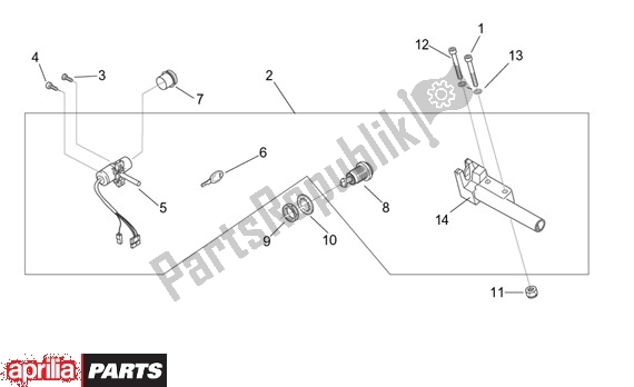 Todas as partes de Conjunto De Slots do Aprilia Scarabeo 540 50 2000 - 2005