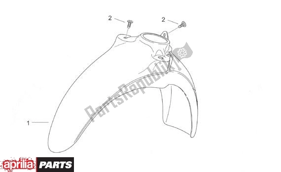 All parts for the Fender of the Aprilia Scarabeo 540 50 2000 - 2005