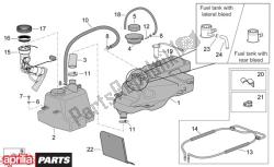 asiento del tanque de combustible