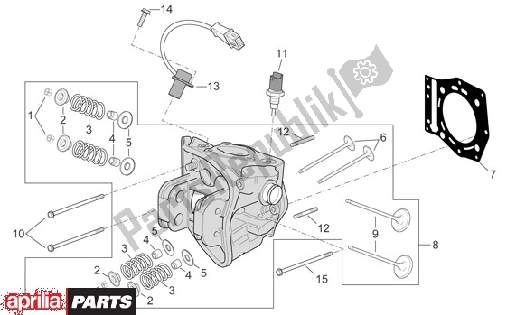 Toutes les pièces pour le Culasse du Aprilia Scarabeo 681 500 2003 - 2006