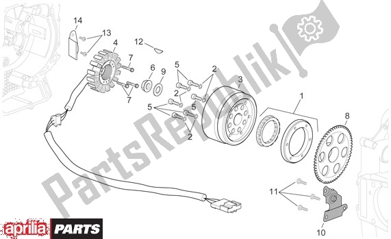 All parts for the Ontstekingssysteem of the Aprilia Scarabeo 681 500 2003 - 2006