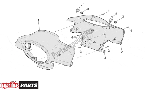 Wszystkie części do Front Body I Aprilia Scarabeo Ditech 560 50 2001 - 2004