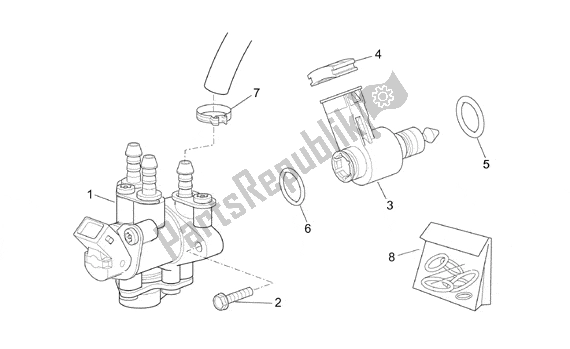 Todas las partes para Injection Unit Ditech de Aprilia Scarabeo Ditech 560 50 2001 - 2004