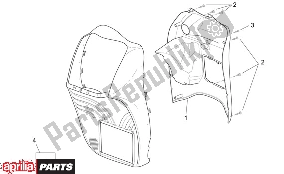 All parts for the Beenschild Binnenzijde of the Aprilia Scarabeo EU3 34 125 2006 - 2007