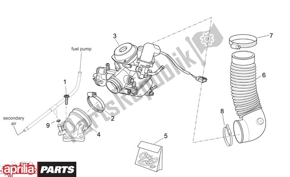 Toutes les pièces pour le Carburateur du Aprilia Scarabeo EU3 34 125 2006 - 2007