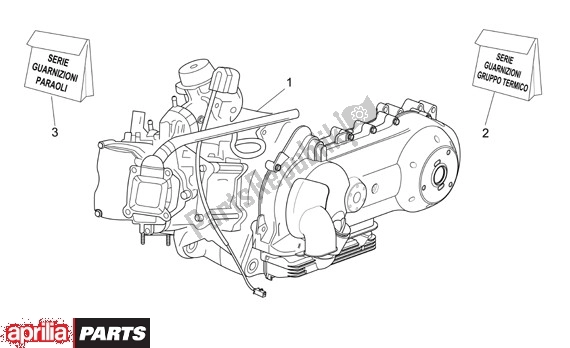 All parts for the Engine of the Aprilia Scarabeo EU3 34 125 2006 - 2007