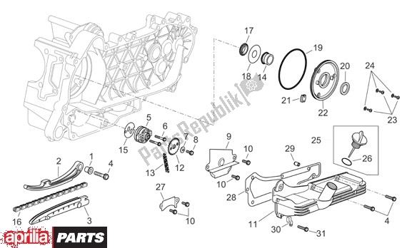 Todas las partes para Bomba De Aceite de Aprilia Scarabeo EU3 34 125 2006 - 2007