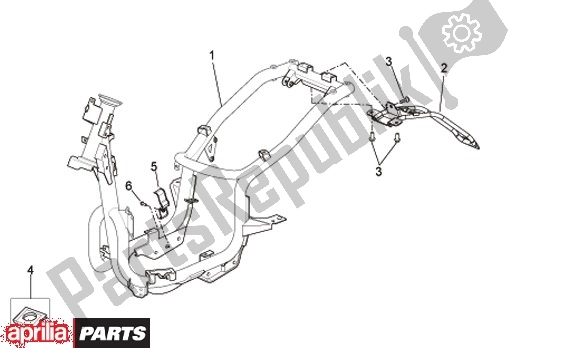 Todas las partes para Frame de Aprilia Scarabeo IE 125 / 200 81 2011