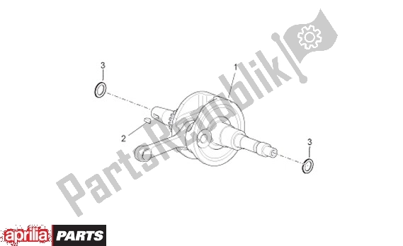 All parts for the Crankshaft of the Aprilia Scarabeo IE 125 / 200 81 2011