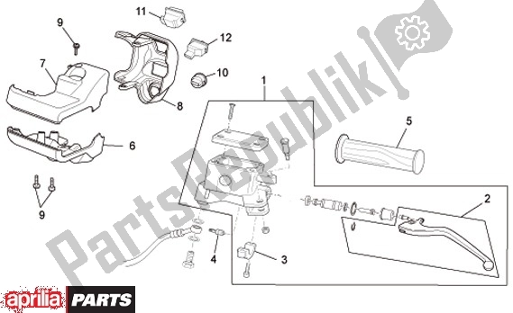 Wszystkie części do Schakelingen Links Aprilia Scarabeo IE 125 / 200 81 2011