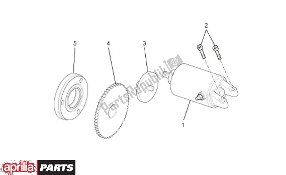 Todas las partes para Motor De Arranque de Aprilia Scarabeo IE 125 / 200 81 2011