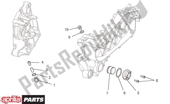 Wszystkie części do Oliefilterinzet Aprilia Scarabeo IE Light 54 125 2009 - 2010