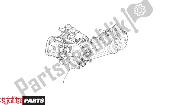 Alle Teile für das Motor des Aprilia Scarabeo Light 35 125 2007 - 2008
