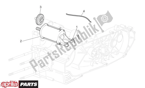 Alle onderdelen voor de Startmotor van de Aprilia Scarabeo Light 33 250 2006 - 2008