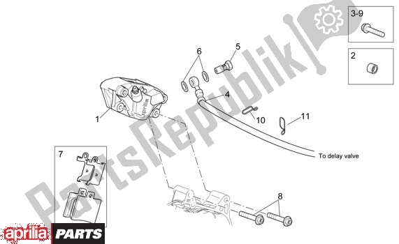 Todas las partes para Achterwielremklauw de Aprilia Scarabeo Light 52 300 2009 - 2010