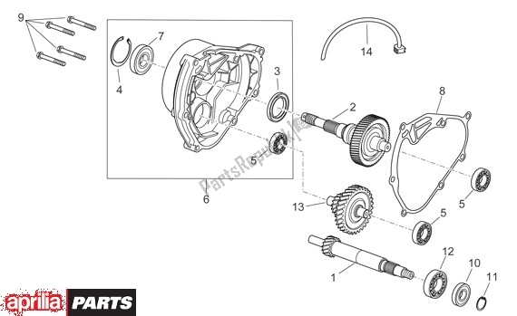 All parts for the Transmision of the Aprilia Scarabeo Light 52 300 2009 - 2010