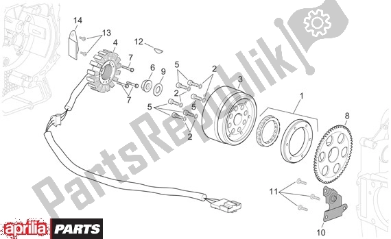 Alle onderdelen voor de Ontstekingssysteem van de Aprilia Scarabeo Light 400-500 24 2006 - 2007