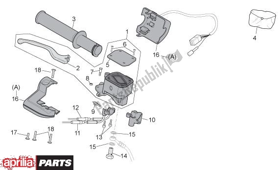 Toutes les pièces pour le Schakelingen Rechts du Aprilia Scarabeo Light 400-500 24 2006 - 2007