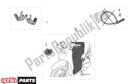 All parts for the Algemeen of the Aprilia Scarabeo Motore Yamaha 661 100 2000