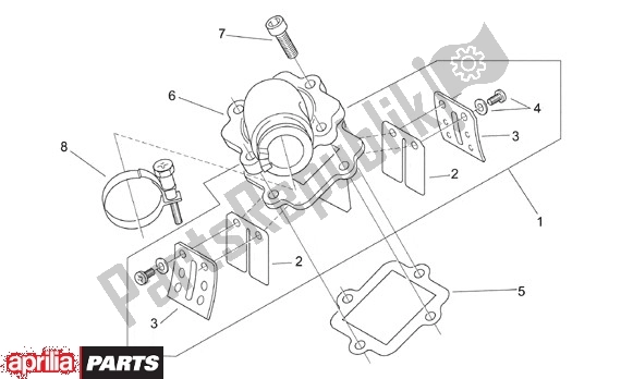 All parts for the Voeding of the Aprilia Scarabeo Motore Yamaha 661 100 2000