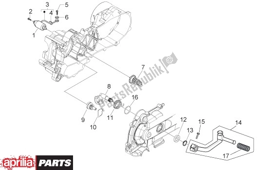 Toutes les pièces pour le Démarreur du Aprilia Scarabeo Qauttro 53 50 2009