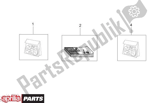 All parts for the Decors of the Aprilia Scarabeo Street Restyling 19 50 2005 - 2006