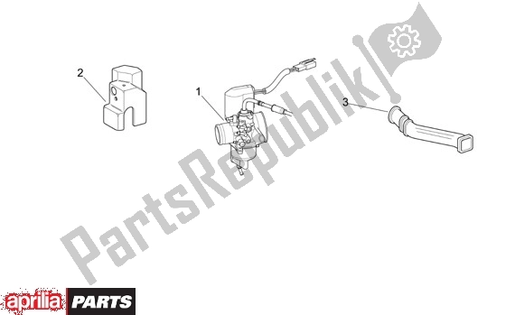 All parts for the Carburettor of the Aprilia Scarabeo Street Restyling 28 50 2006 - 2007