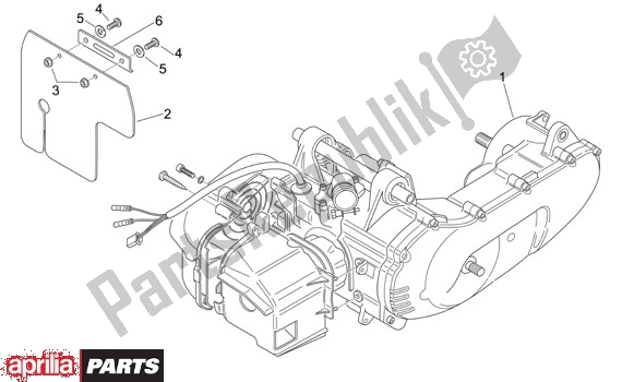 Alle onderdelen voor de Motor van de Aprilia Scarabeo Street Restyling 28 50 2006 - 2007