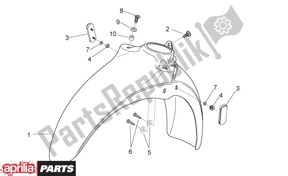 Todas las partes para Defensa de Aprilia Scarabeo Street Restyling 28 50 2006 - 2007