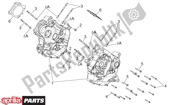 Toutes les pièces pour le Behuizing I du Aprilia Shiver 32 750 2007 - 2010