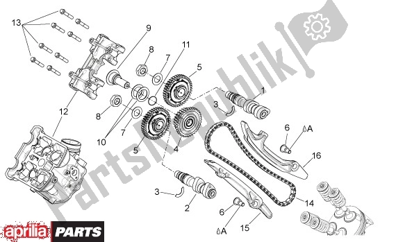 All parts for the Nokkenas Voor of the Aprilia Shiver 32 750 2007 - 2010