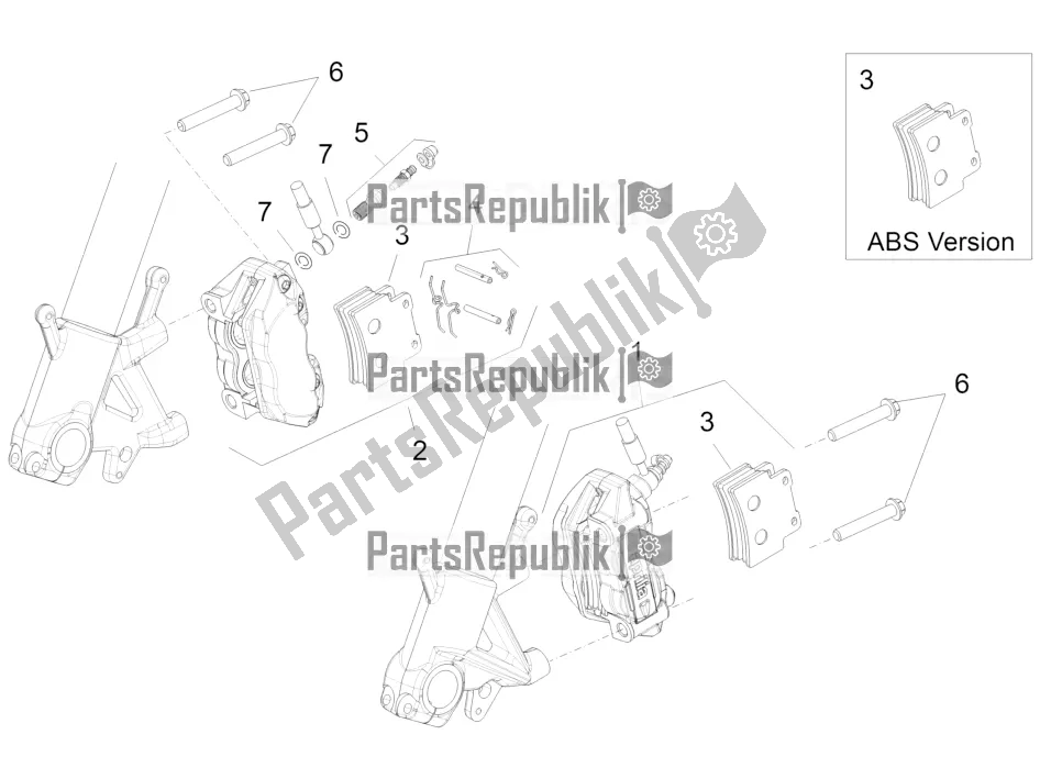 Toutes les pièces pour le étrier De Frein Avant du Aprilia Shiver 750 2016