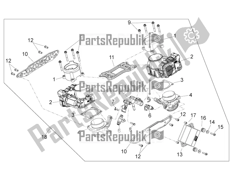 Toutes les pièces pour le Corps De Papillon du Aprilia Shiver 750 2016