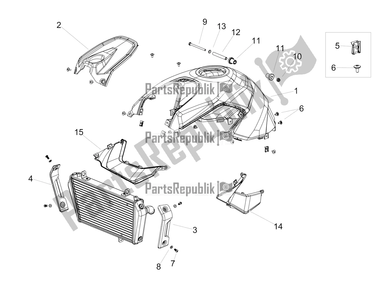 Alle Teile für das Zentraler Körper des Aprilia Shiver 750 GT 2016